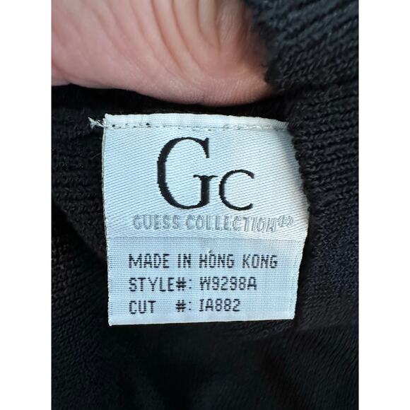 Vintage Guess Collection Women's Black Y2K 90S 2000s Mini Dress Size Small - Picture 6 of 16